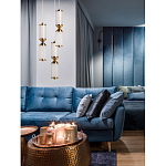 Подвесной светильник с двумя белыми рифлеными цилиндрическими плафонами Golden Swirl варинант исполнения - 8 | Loft Concept в Липецке