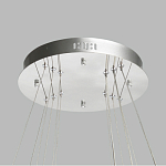 Люстра с тремя кольцами цвета хром и прозрачными хрустальными шарами по периметру Sacramento Transparent Balls Chandelier варинант исполнения - 11 | Loft Concept в Липецке