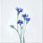 Плитка с узором Васильки варинант исполнения - 2 | Loft Concept в Липецке