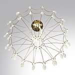 Люстра подвесная из металла с хрустальными прозрачными подвесками Quasar 81 варинант исполнения - 5 | Loft Concept в Липецке