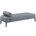 Кушетка Cuba из натуральной кожи с валиком  варинант исполнения - 1 | Loft Concept в Липецке