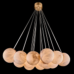 Люстра подвесная круглая с сферическими плафонами из натурального камня Glowing Spheres варинант исполнения - 13 | Loft Concept в Липецке