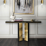 Консоль чёрная с позолоченной центральной частью Beyond Console варинант исполнения - 4 | Loft Concept в Липецке