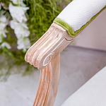 Стул с подлокотниками золотистый из бука с изображением птиц и цветов Blooming Birds 2 варинант исполнения - 2 | Loft Concept в Липецке