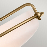 Потолочный светильник со стеклянным плафоном на изогнутых кронштейнах Quoizel  варинант исполнения - 14 | Loft Concept в Липецке