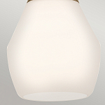 Подвесной светильник каплевидной формы с комбинированным плафоном из стали и белого матового стекла Kichler варинант исполнения - 13 | Loft Concept в Липецке