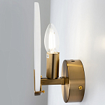 Бра с плафоном из камня в форме диска Ricci Stone Wall Lamp варинант исполнения - 4 | Loft Concept в Липецке