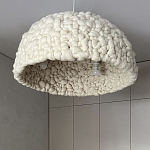 Вязаный подвесной светильник из шерсти Dome Wool Lamp  варинант исполнения - 3 | Loft Concept в Липецке