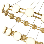 Люстра двухъярусная с круглыми светодиодными источниками света Maxine Light варинант исполнения - 8 | Loft Concept в Липецке