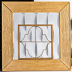 Зеркало квадратное в фактурной раме Pattern варинант исполнения - 1 | Loft Concept в Липецке