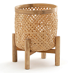 Кашпо на ножках из бамбука Bamboo Decor варинант исполнения - 1 | Loft Concept в Липецке