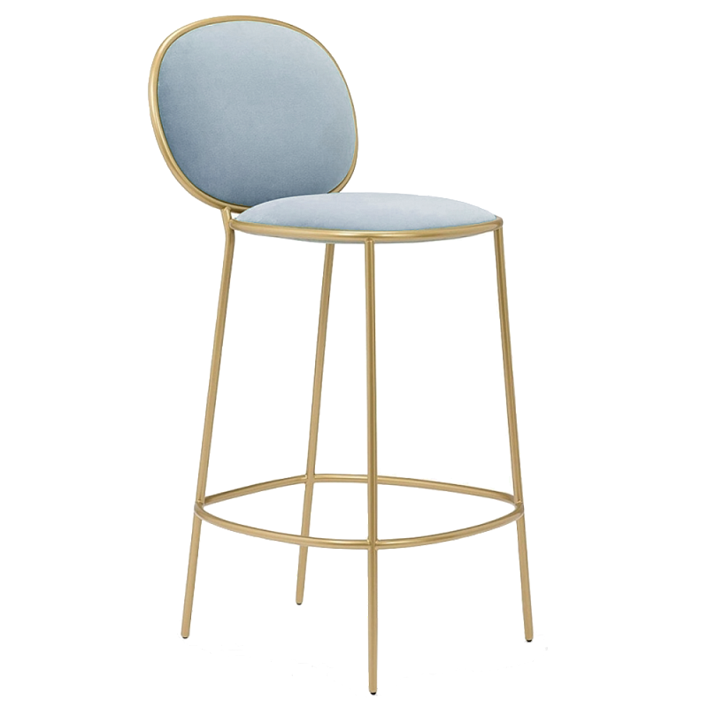 Барный стул Stay Bar Stool Золотой Серый Барный стул Stay Bar Stool Золотой Серый в Липецке | Loft Concept
