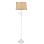 Торшер с белым каркасом и тканевыми абажуром Natural Stems варинант исполнения - 2 | Loft Concept в Липецке