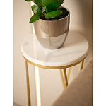 Столик дизайнерский Beige marble варинант исполнения - 5 | Loft Concept в Липецке