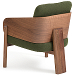 Кресло с каркасом из массива ореха Gallin Chair Green варинант исполнения - 4 | Loft Concept в Липецке