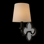 Бра с белым текстильным абажуром и фигурным основанием с зеркальной вставкой Vitorino варинант исполнения - 9 | Loft Concept в Липецке