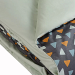 Постельное белье из сатина с принтом треугольники 150х200 см Triangular Dreams варинант исполнения - 4 | Loft Concept в Липецке