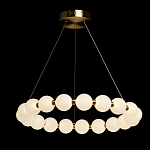 Люстра круглая с матовыми белыми шарами PEARLS Suspension варинант исполнения - 3 | Loft Concept в Липецке