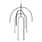 Люстра подвесная с дугообразными изогнутыми элементами Luke Lampco Tracer Lamp варинант исполнения - 1 | Loft Concept в Липецке