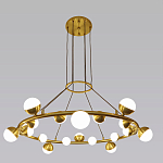 Люстра подвесная светодиодная с плафонами в форме шара Italian Globe Cedar Moss Light варинант исполнения - 4 | Loft Concept в Липецке