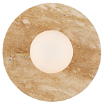 Бра в виде диска с плафоном из матового белого стекла Marble Glow варинант исполнения - 3 | Loft Concept в Липецке