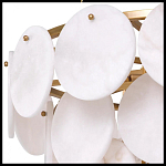 Люстра трехъярусная с подвесками из округлых элементов Cryptocrystalline Stone варинант исполнения - 4 | Loft Concept в Липецке