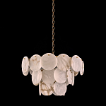 Люстра трехъярусная с подвесками из округлых элементов Cryptocrystalline Stone варинант исполнения - 2 | Loft Concept в Липецке