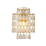 Бра с декором из натуральной морской ракушки Iridescent Light варинант исполнения - 1 | Loft Concept в Липецке