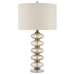 Настольная лампа с фактурным стеклянным корпусом Glamorous Pommel варинант исполнения - 3 | Loft Concept в Липецке