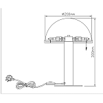 Настольная лампа c абажуром в форме купола из натурального камня  Heavenly Harmony варинант исполнения - 7 | Loft Concept в Липецке