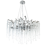Люстра с хрустальными подвесками Frozen Drops Chandelier Chrome 10 варинант исполнения - 2 | Loft Concept в Липецке
