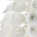 Люстра белая каплевидной формы из цветков лилии White Natural Lines варинант исполнения - 2 | Loft Concept в Липецке