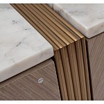 Комод с мраморной столешницей Uniqueness Marble варинант исполнения - 4 | Loft Concept в Липецке