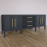 Большая VT-тумба Primo шпон Черный дуб варинант исполнения - 3 | Loft Concept в Липецке