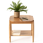 Приставной стол из массива дуба Reyer Side Table варинант исполнения - 4 | Loft Concept в Липецке