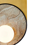 Бра с каменным диском в металлической раме Sandstone Painting варинант исполнения - 3 | Loft Concept в Липецке