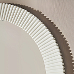 Зеркало в круглой фактурной раме Mirror Modern Texture белое варинант исполнения - 4 | Loft Concept в Липецке