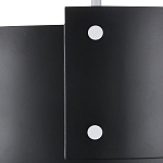 Потолочный светильник круглый светодиодный Semicircular White Panels чёрный варинант исполнения - 1 | Loft Concept в Липецке