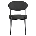 Стул мягкий Alfie Chair черный варинант исполнения - 1 | Loft Concept в Липецке