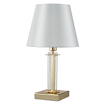 Настольная лампа с белым тканевым абажуром в форме конуса Laurent варинант исполнения - 5 | Loft Concept в Липецке