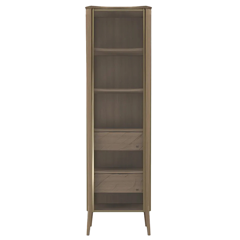 Витрина правая из массива дуба с 5-ю полками и 2-мя ящиками Tasteful Furniture Венге Седой Орех Капучино Витрина правая из массива дуба с 5-ю полками и 2-мя ящиками Tasteful Furniture Венге Седой Орех Капучино в Липецке | Loft Concept