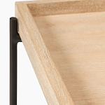 Консоль деревянной столешницей и полкой Wooden Table Top and Shelf варинант исполнения - 2 | Loft Concept в Липецке