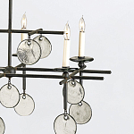 Люстра подвесная с 8-ю лампами и стеклянными круглыми подвесками Currey & Company варинант исполнения - 5 | Loft Concept в Липецке