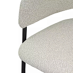 Стул мягкий с подлокотниками Chair Gray Upholstery Boucle варинант исполнения - 6 | Loft Concept в Липецке
