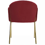 Стул бордовый на золотистых ножках Burgundy Chair варинант исполнения - 4 | Loft Concept в Липецке