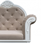 Рекомье со спинкой в стиле прованс Montmartre Provence Ottoman варинант исполнения - 6 | Loft Concept в Липецке