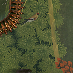 Обои ручная роспись Malwa Original colourway on Olive tobacco варинант исполнения - 3 | Loft Concept в Липецке