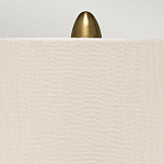 Настольная лампа с рифленым керамическим основанием в бронзовом цвете и жемчужным шёлковым абажуром Elstead Lighting варинант исполнения - 4 | Loft Concept в Липецке