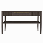 Дизайнерская Консоль с полкой и ящиком Primo Темный орех варинант исполнения - 8 | Loft Concept в Липецке