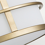 Потолочный светильник с белым матовым абажуром в металлическом каркасе Feiss варинант исполнения - 5 | Loft Concept в Липецке